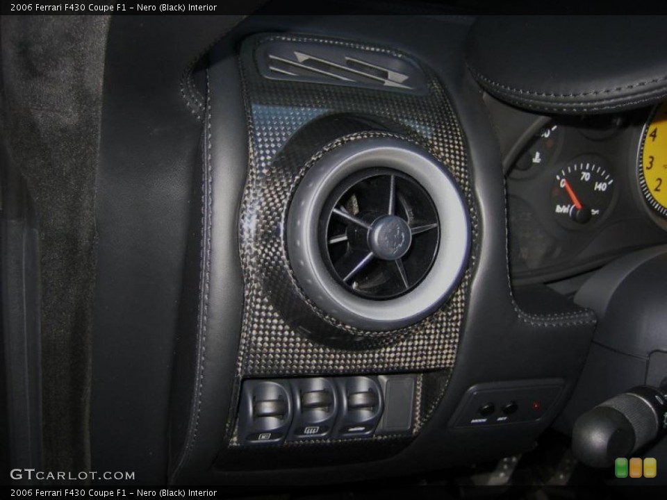 Nero (Black) Interior Controls for the 2006 Ferrari F430 Coupe F1 #46621642