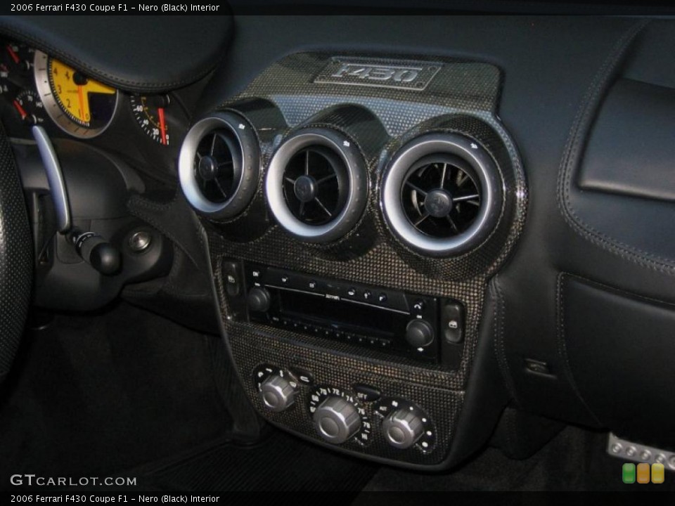 Nero (Black) Interior Controls for the 2006 Ferrari F430 Coupe F1 #46621726
