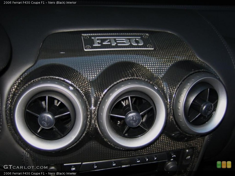 Nero (Black) Interior Controls for the 2006 Ferrari F430 Coupe F1 #46621741