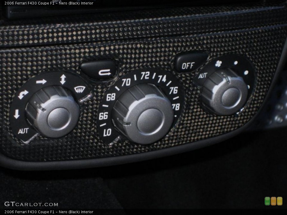 Nero (Black) Interior Controls for the 2006 Ferrari F430 Coupe F1 #46621777