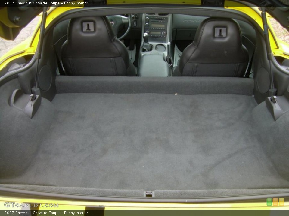 Ebony Interior Trunk for the 2007 Chevrolet Corvette Coupe #46621807