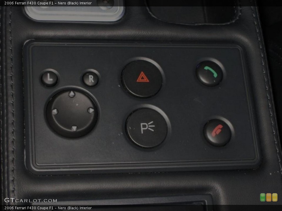 Nero (Black) Interior Controls for the 2006 Ferrari F430 Coupe F1 #46621813