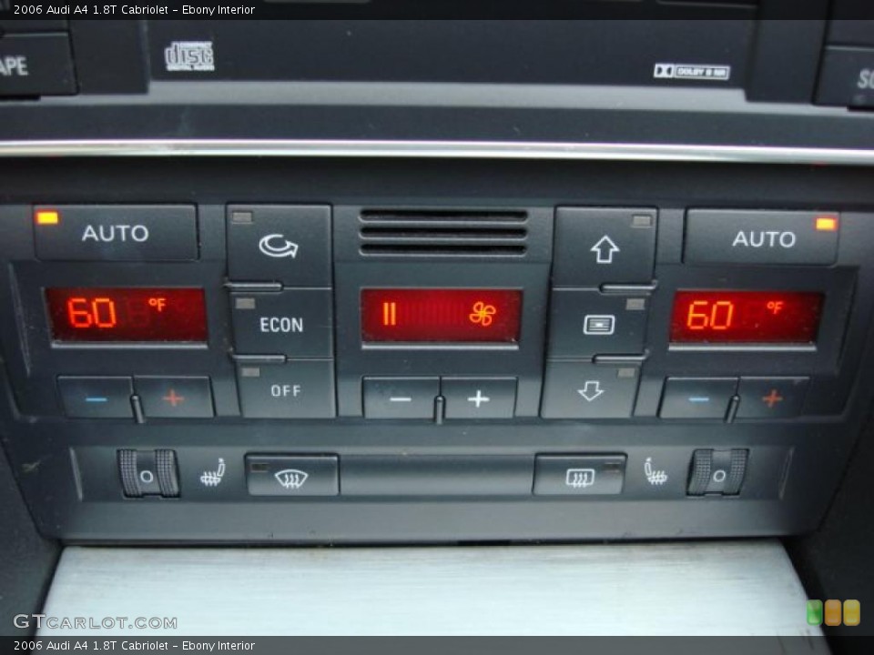 Ebony Interior Controls for the 2006 Audi A4 1.8T Cabriolet #46623472