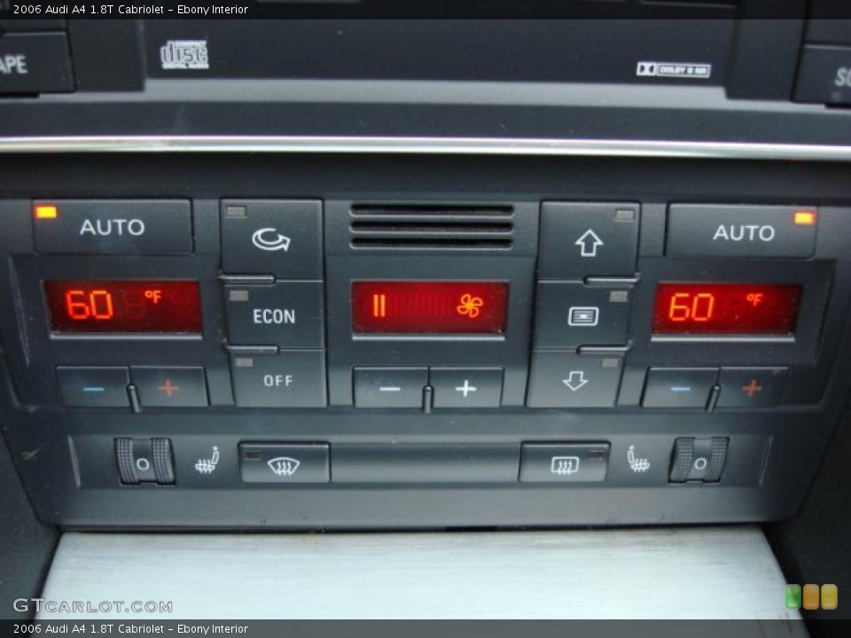 Ebony Interior Controls for the 2006 Audi A4 1.8T Cabriolet #46623472