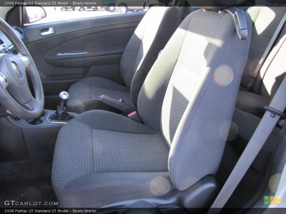 Ebony Interior Photo for the 2008 Pontiac G5  #46625185