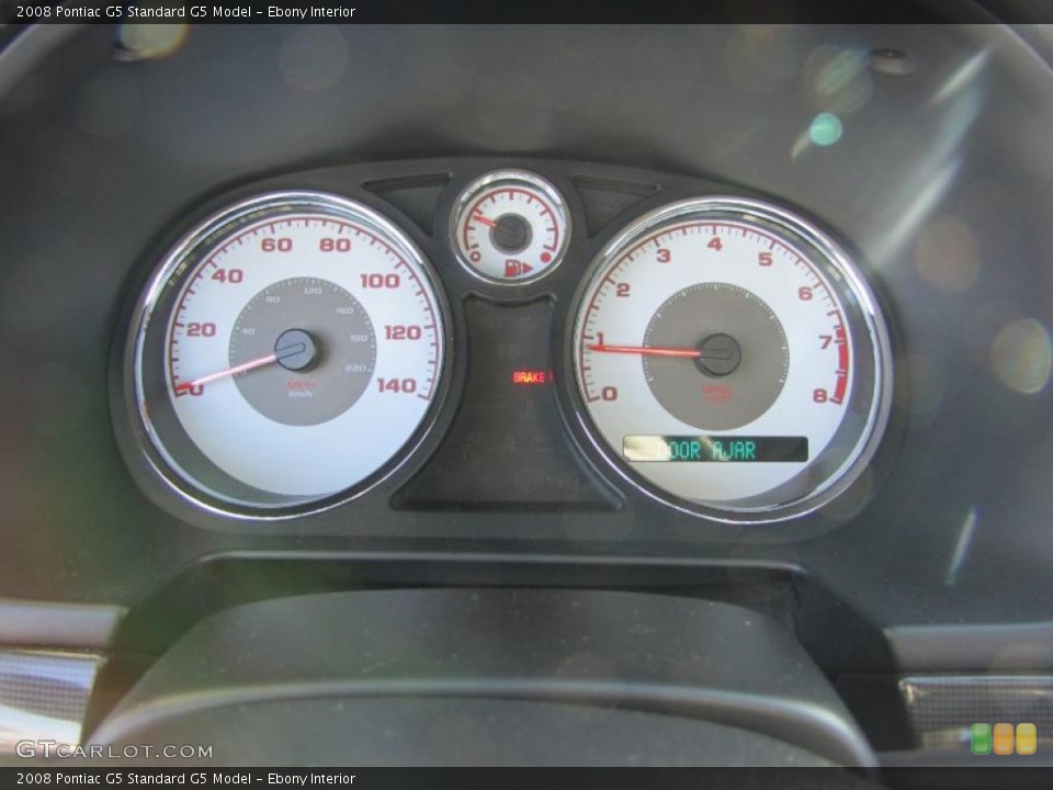 Ebony Interior Gauges for the 2008 Pontiac G5  #46625221