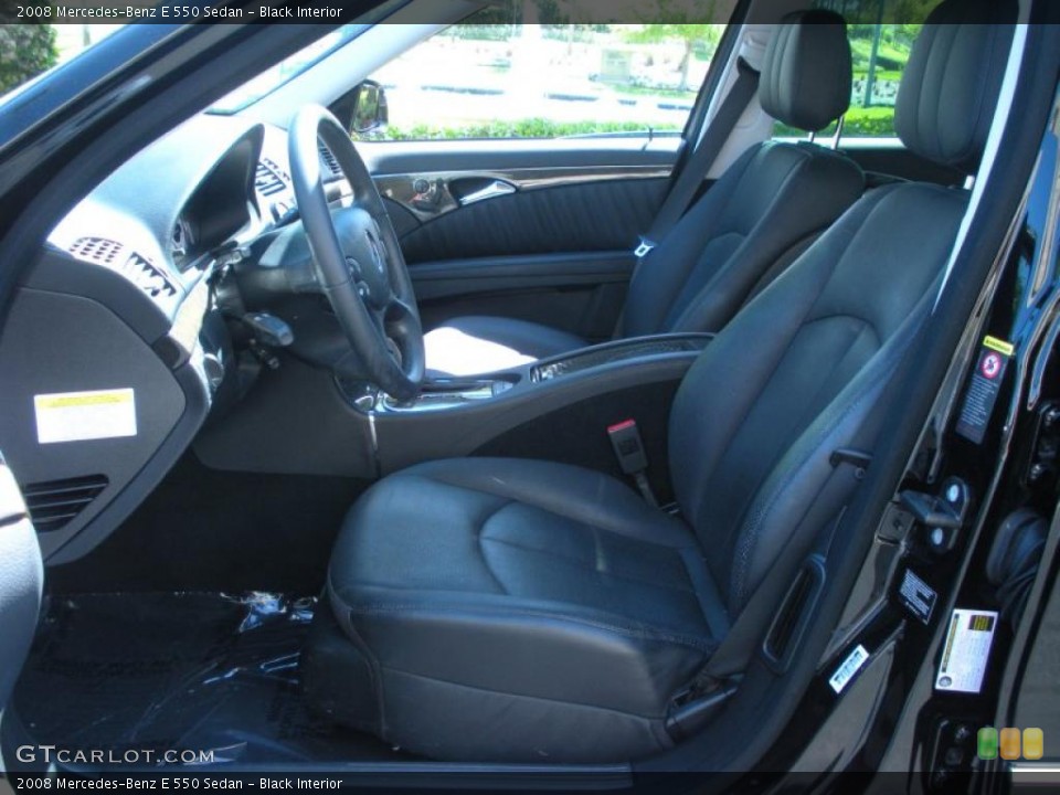 Black Interior Photo for the 2008 Mercedes-Benz E 550 Sedan #46625269