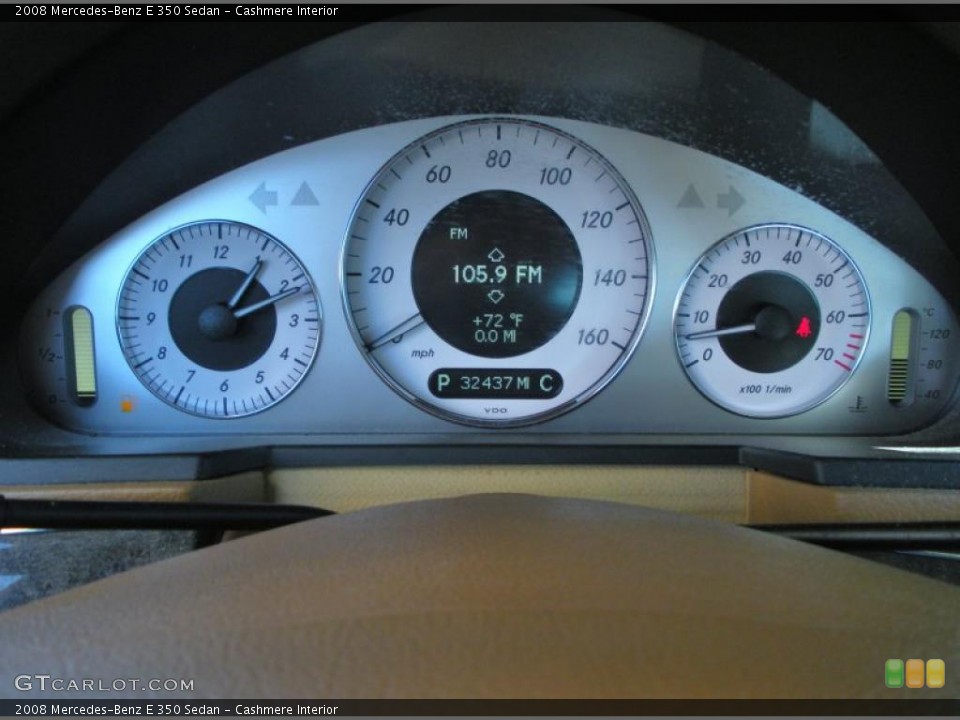 Cashmere Interior Gauges for the 2008 Mercedes-Benz E 350 Sedan #46625608