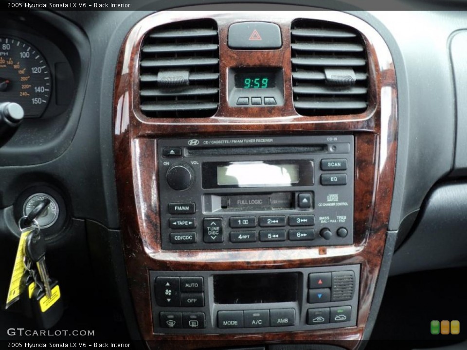 Black Interior Controls for the 2005 Hyundai Sonata LX V6 #46625665