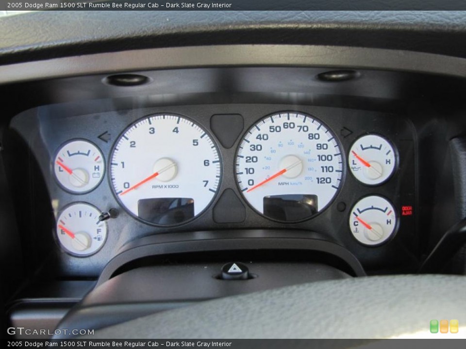 Dark Slate Gray Interior Gauges for the 2005 Dodge Ram 1500 SLT Rumble Bee Regular Cab #46626109