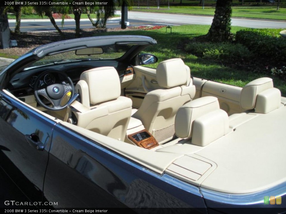 Cream Beige Interior Photo for the 2008 BMW 3 Series 335i Convertible #46626415