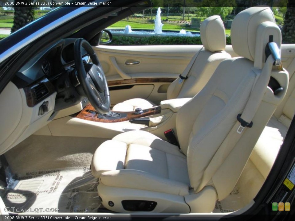 Cream Beige Interior Photo for the 2008 BMW 3 Series 335i Convertible #46626451