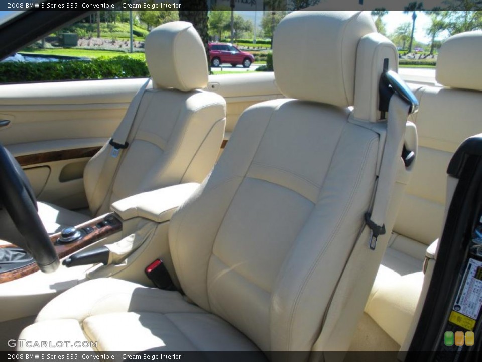 Cream Beige Interior Photo for the 2008 BMW 3 Series 335i Convertible #46626457