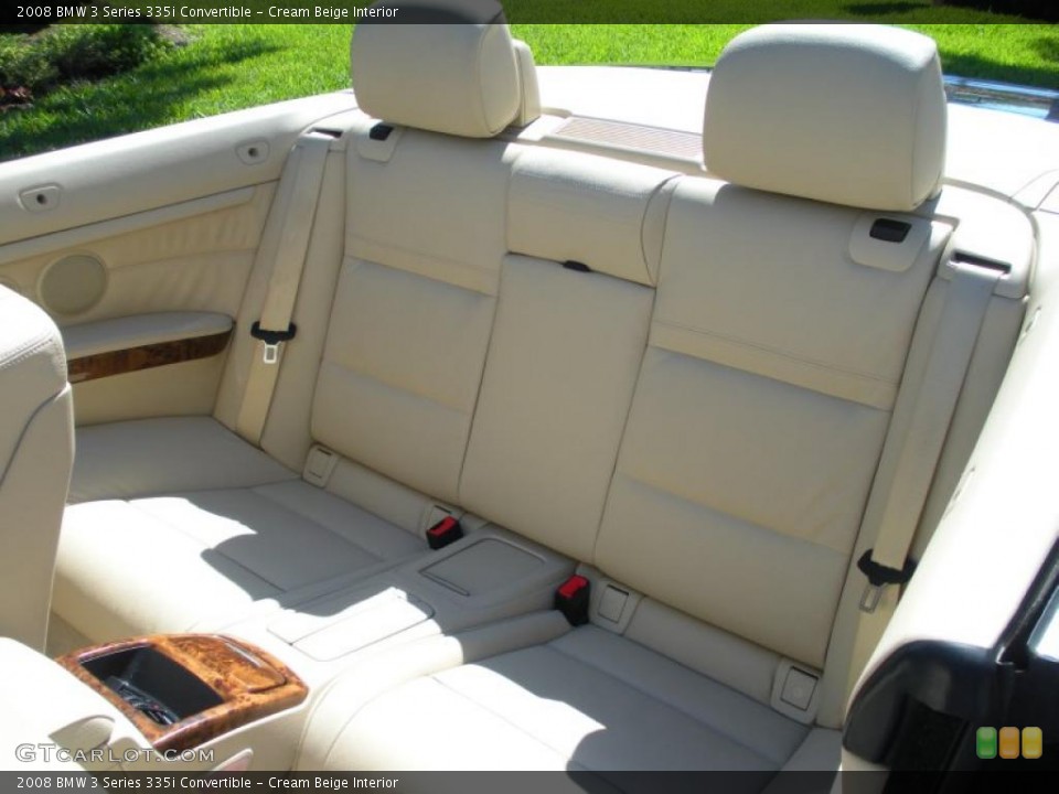 Cream Beige Interior Photo for the 2008 BMW 3 Series 335i Convertible #46626463