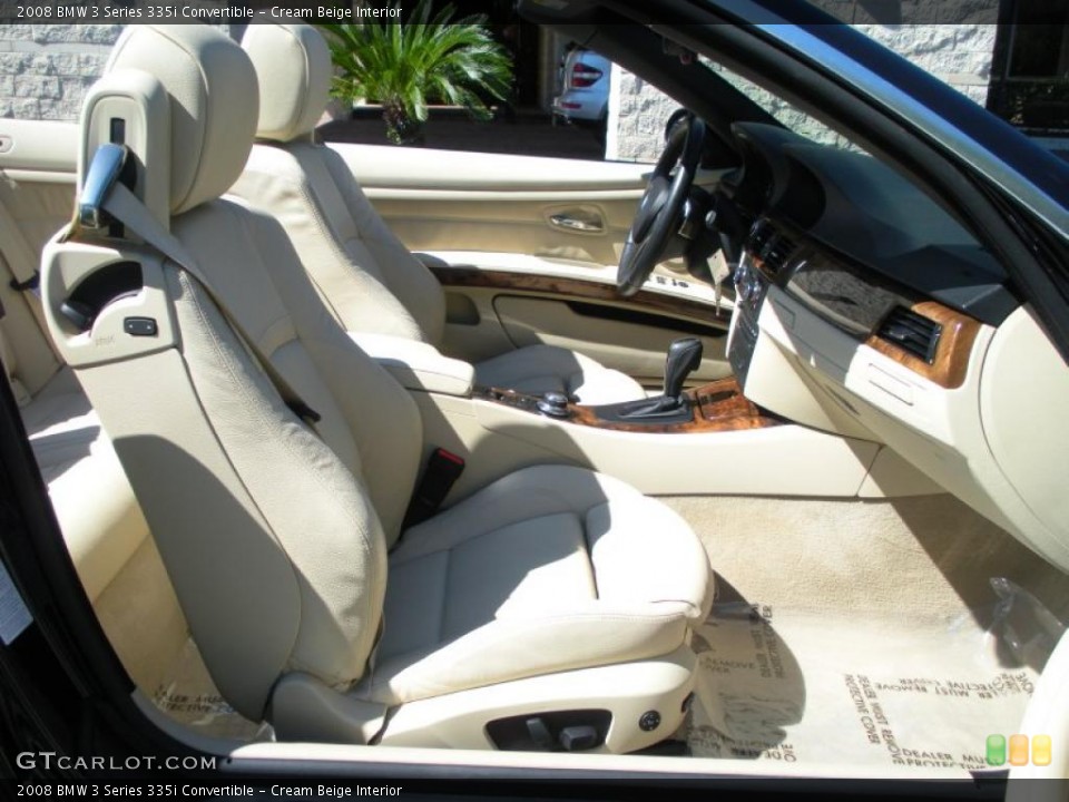 Cream Beige Interior Photo for the 2008 BMW 3 Series 335i Convertible #46626469