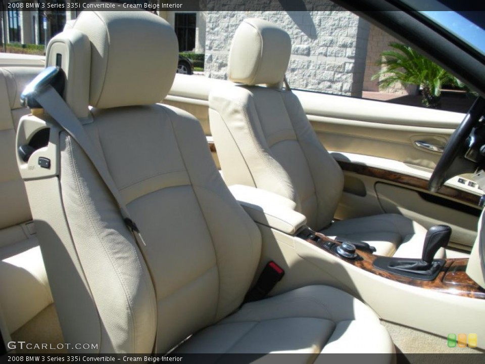 Cream Beige Interior Photo for the 2008 BMW 3 Series 335i Convertible #46626475