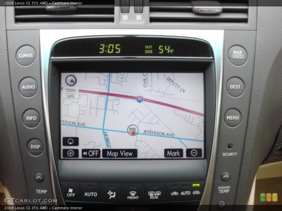 Cashmere Interior Navigation for the 2008 Lexus GS 350 AWD #46626982