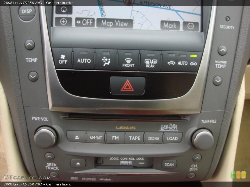 Cashmere Interior Controls for the 2008 Lexus GS 350 AWD #46626985