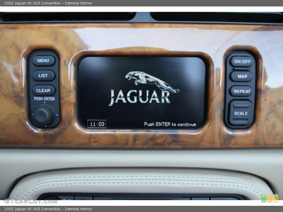 Oatmeal Interior Navigation for the 2002 Jaguar XK XK8 Convertible #46627297