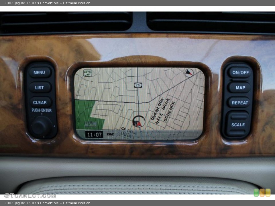 Oatmeal Interior Navigation for the 2002 Jaguar XK XK8 Convertible #46627303