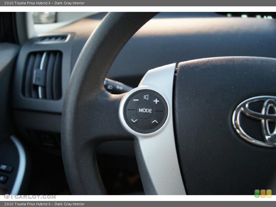 Dark Gray Interior Controls for the 2010 Toyota Prius Hybrid II #46629403