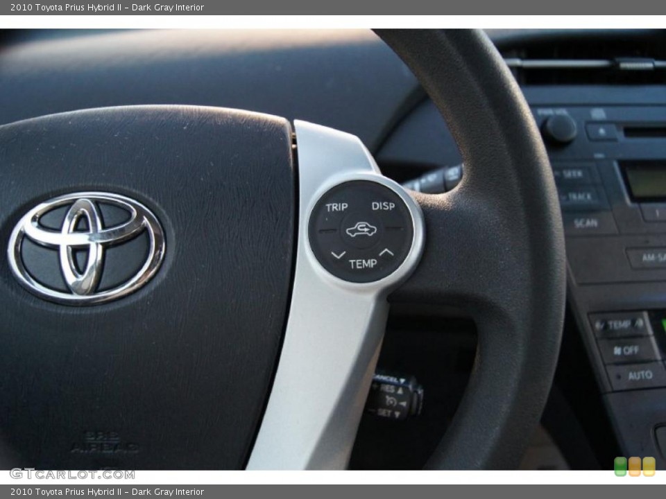 Dark Gray Interior Controls for the 2010 Toyota Prius Hybrid II #46629406