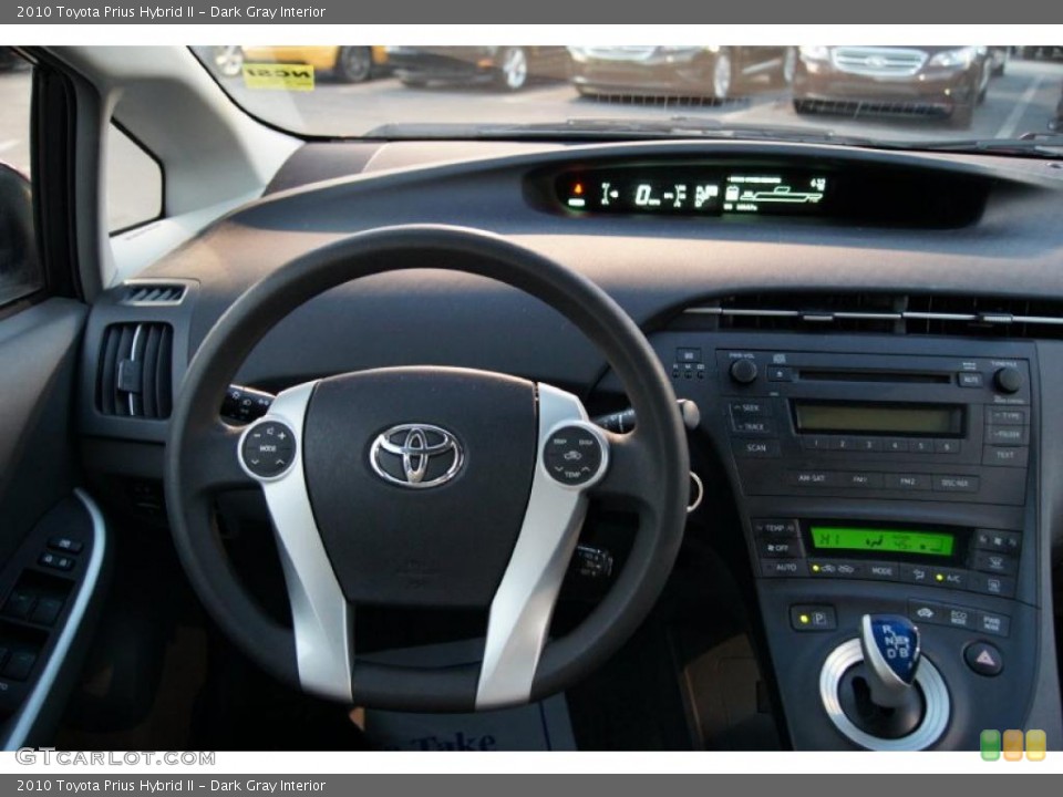 Dark Gray Interior Controls for the 2010 Toyota Prius Hybrid II #46629409