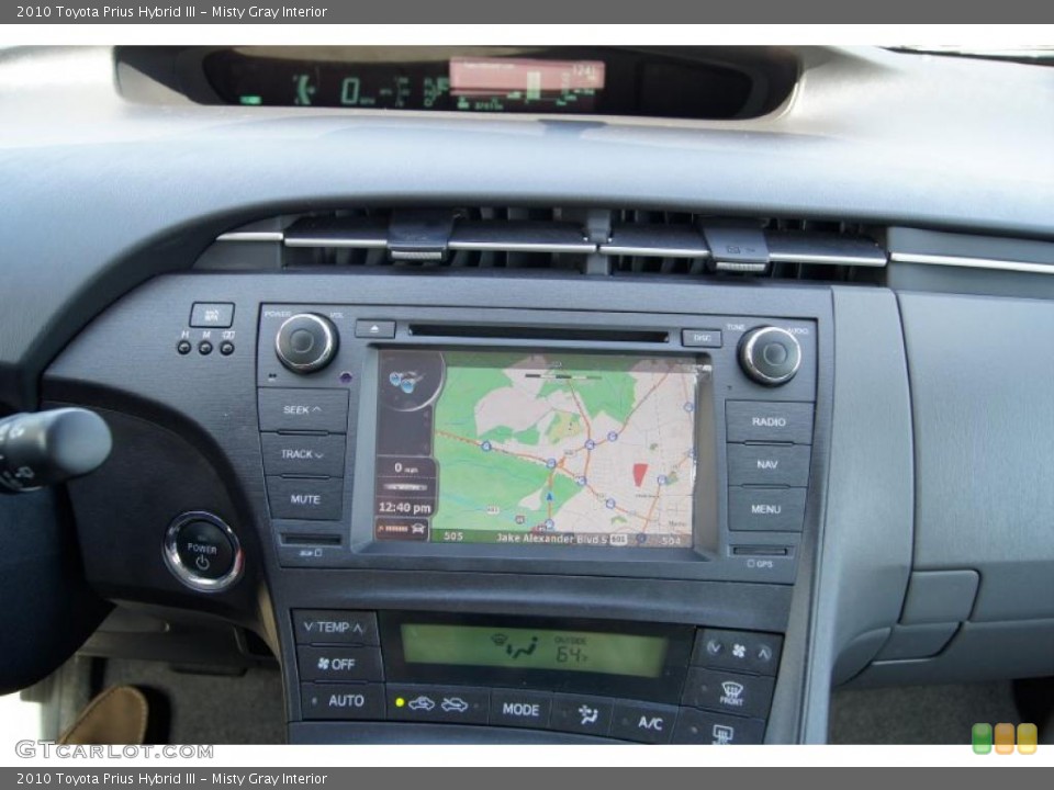Misty Gray Interior Navigation for the 2010 Toyota Prius Hybrid III #46629517