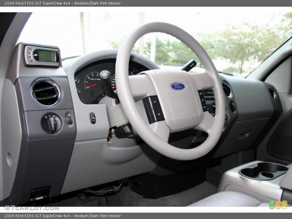 Medium/Dark Flint Interior Steering Wheel for the 2004 Ford F150 XLT SuperCrew 4x4 #46633061