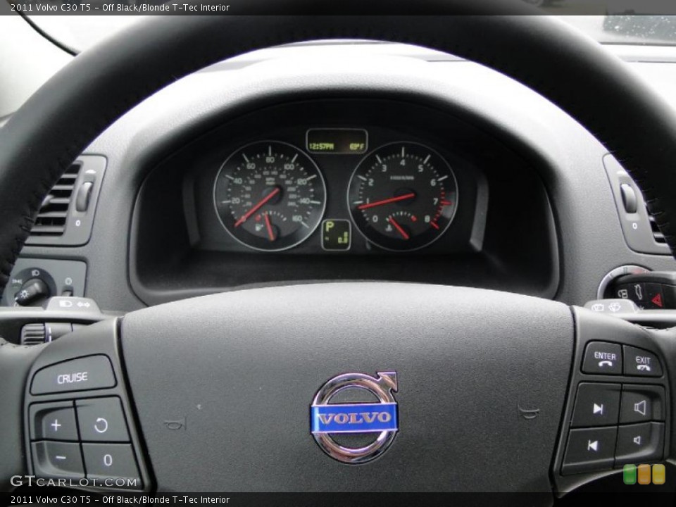 Off Black/Blonde T-Tec Interior Steering Wheel for the 2011 Volvo C30 T5 #46634831