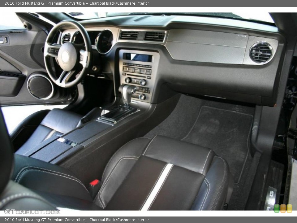 Charcoal Black/Cashmere Interior Photo for the 2010 Ford Mustang GT Premium Convertible #46635275