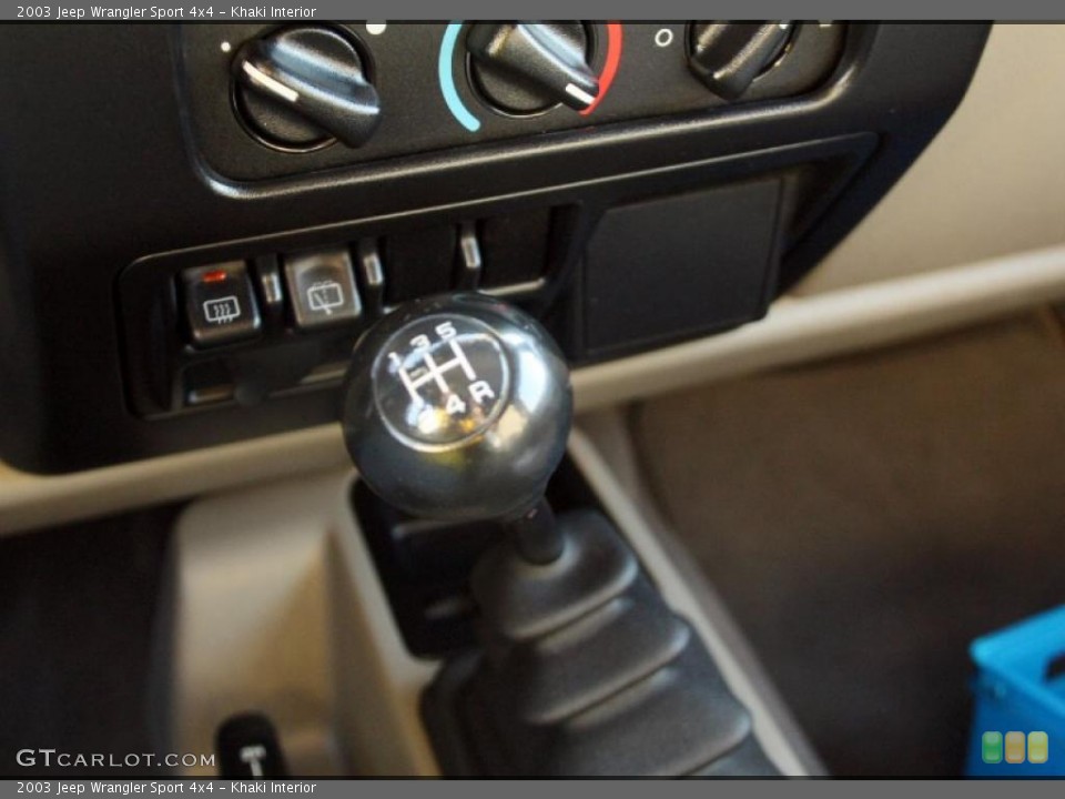 Khaki Interior Transmission for the 2003 Jeep Wrangler Sport 4x4 #46636109