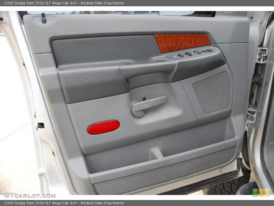 Medium Slate Gray Interior Door Panel for the 2006 Dodge Ram 2500 SLT Mega Cab 4x4 #46636952