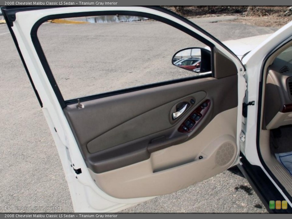 Titanium Gray Interior Door Panel for the 2008 Chevrolet Malibu Classic LS Sedan #46636979