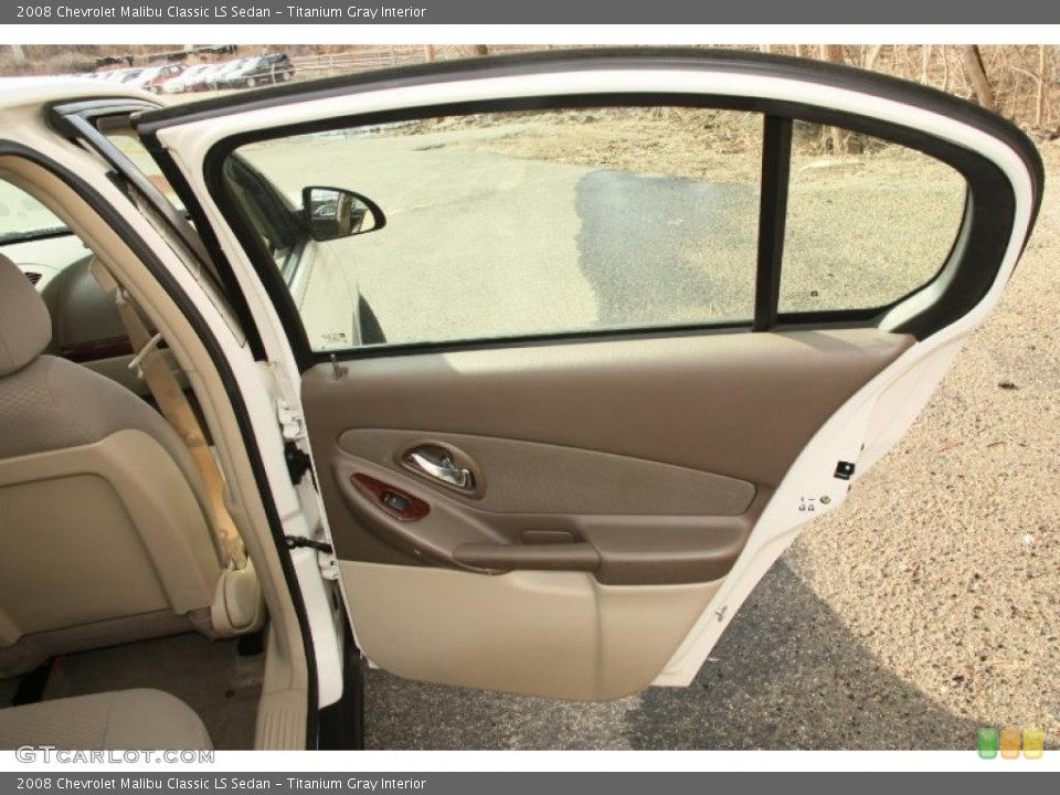 Titanium Gray Interior Door Panel for the 2008 Chevrolet Malibu Classic LS Sedan #46636997