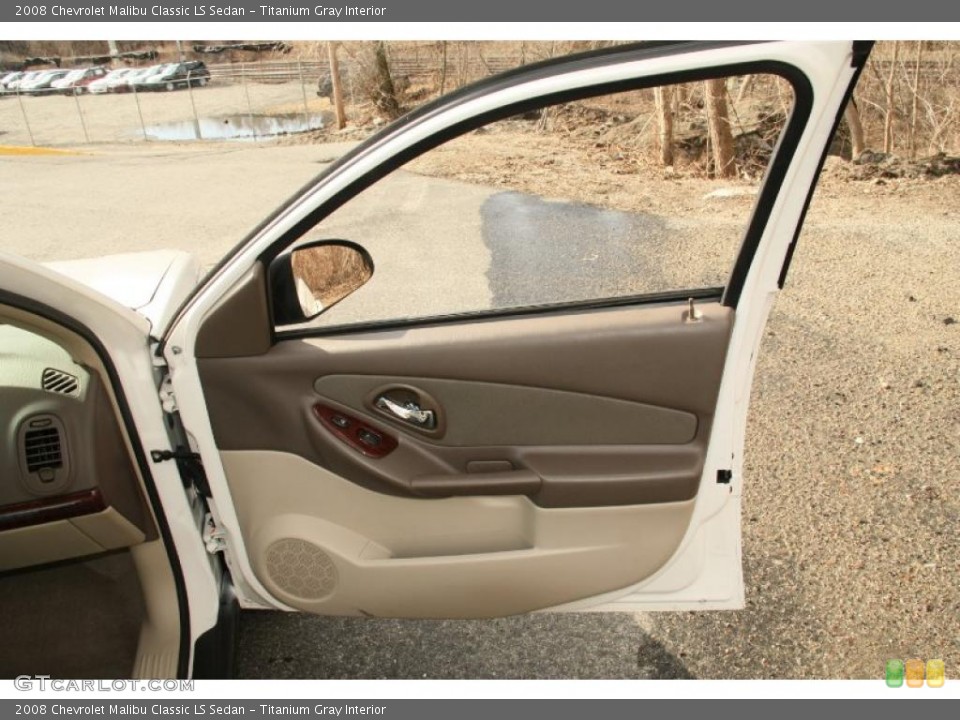 Titanium Gray Interior Door Panel for the 2008 Chevrolet Malibu Classic LS Sedan #46637006