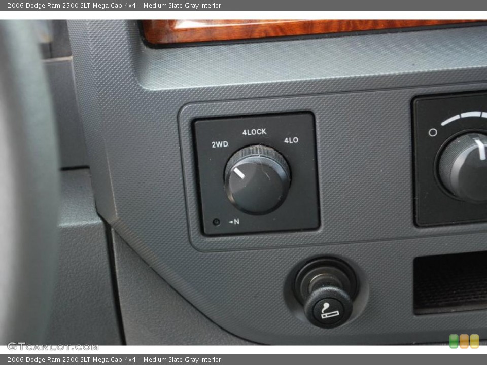 Medium Slate Gray Interior Controls for the 2006 Dodge Ram 2500 SLT Mega Cab 4x4 #46637018