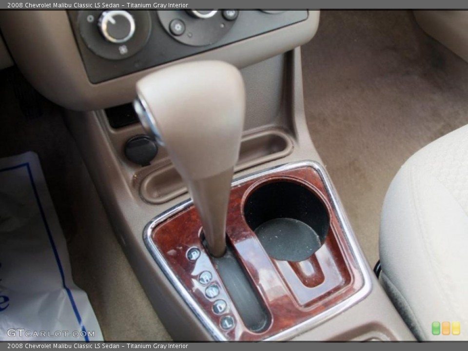 Titanium Gray Interior Transmission for the 2008 Chevrolet Malibu Classic LS Sedan #46637066