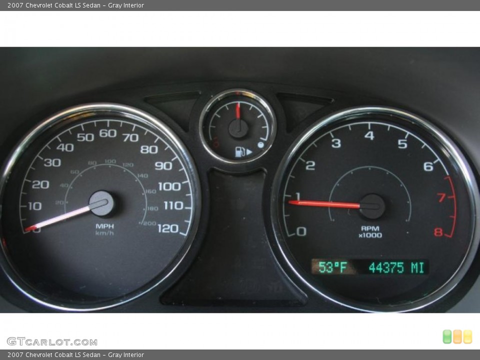 Gray Interior Gauges for the 2007 Chevrolet Cobalt LS Sedan #46637975