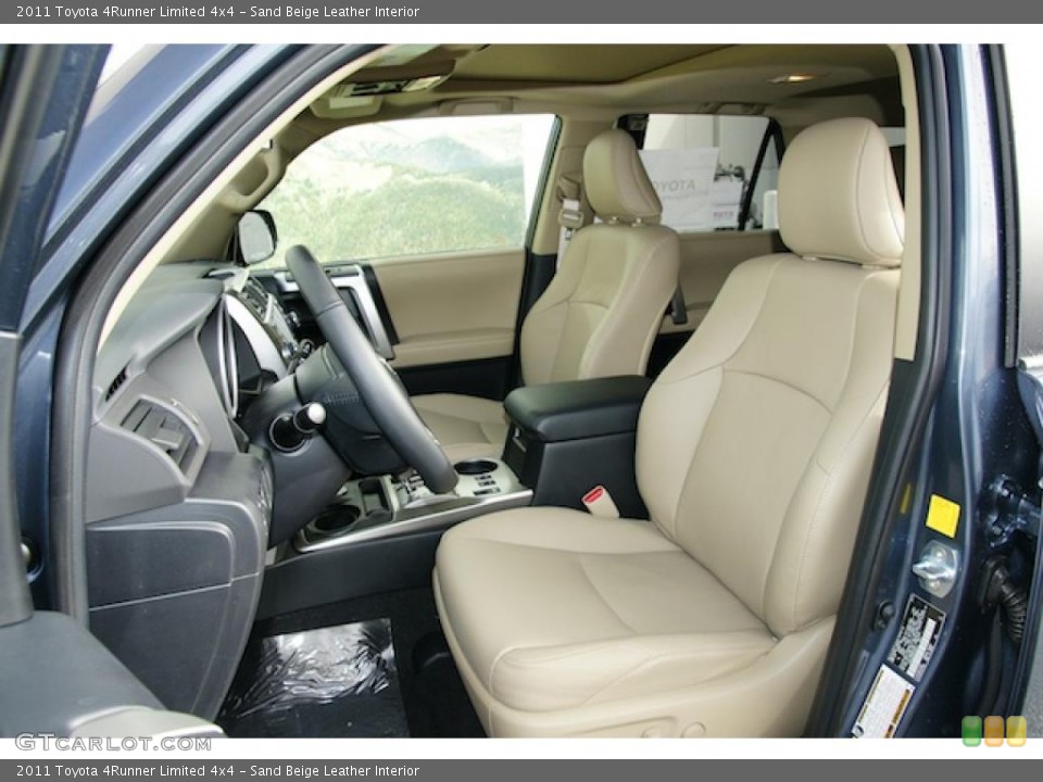 Sand Beige Leather Interior Photo for the 2011 Toyota 4Runner Limited 4x4 #46639232