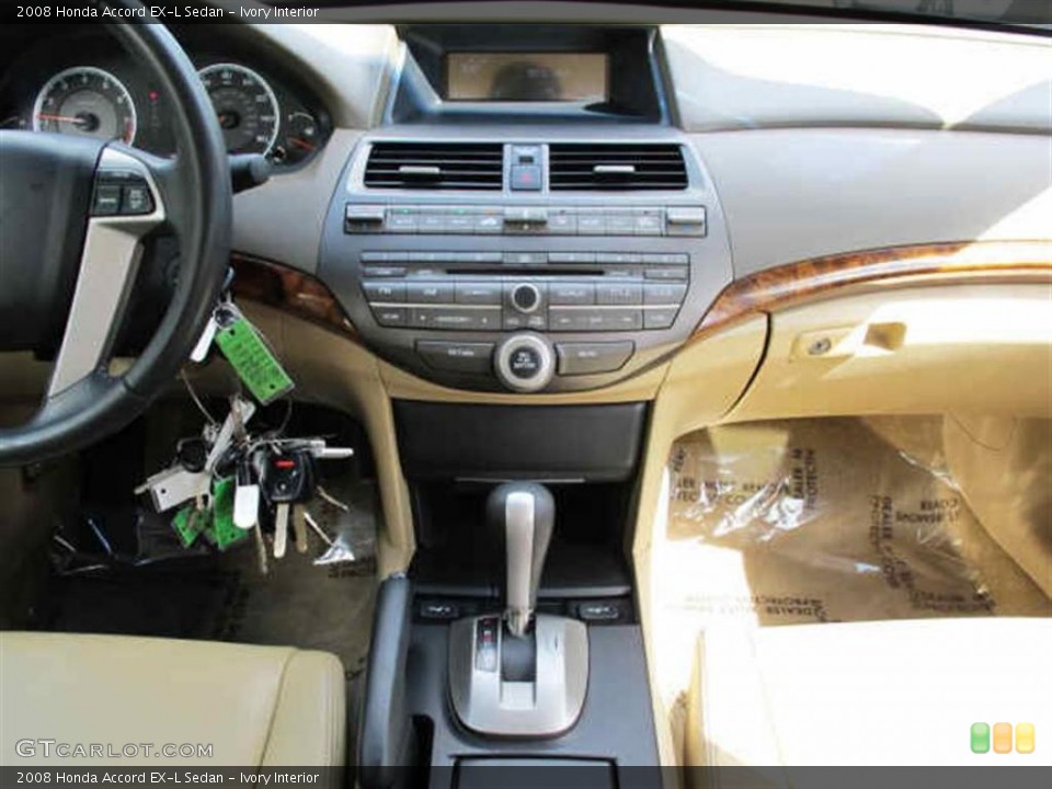Ivory Interior Dashboard for the 2008 Honda Accord EX-L Sedan #46640216