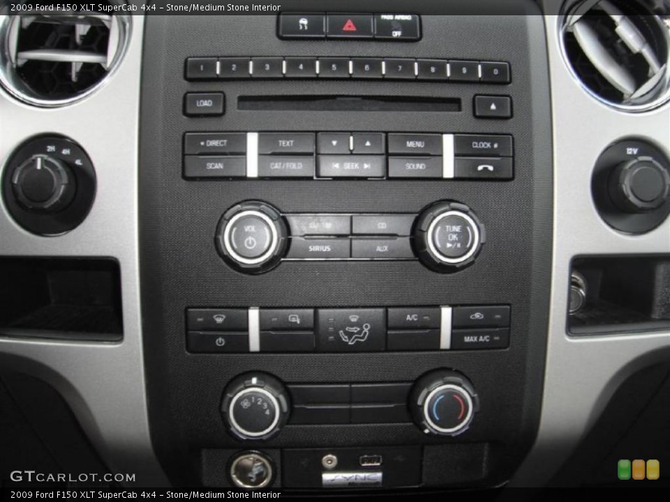 Stone/Medium Stone Interior Controls for the 2009 Ford F150 XLT SuperCab 4x4 #46641500