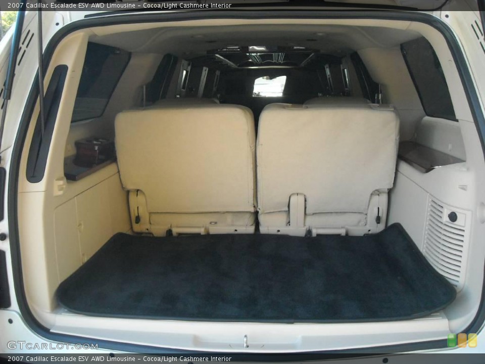 Cocoa/Light Cashmere Interior Trunk for the 2007 Cadillac Escalade ESV AWD Limousine #46642904