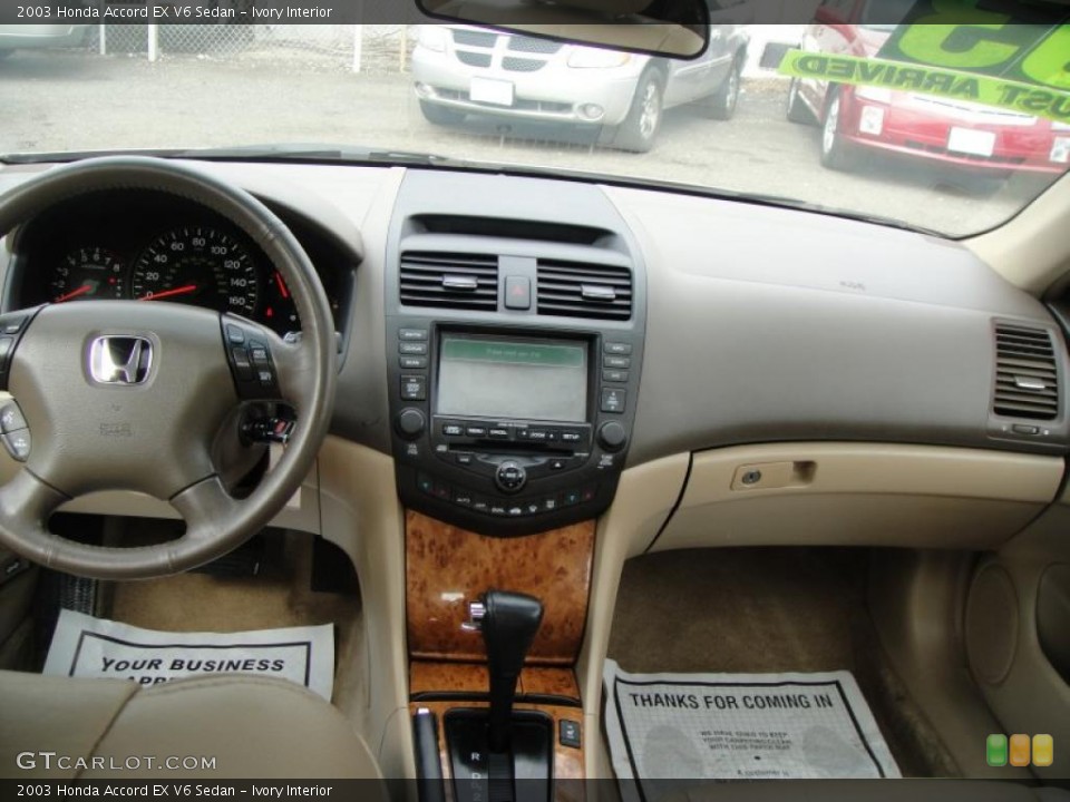 Ivory Interior Dashboard for the 2003 Honda Accord EX V6 Sedan #46644242