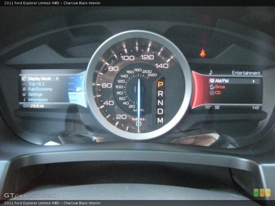 Charcoal Black Interior Gauges for the 2011 Ford Explorer Limited 4WD #46645019