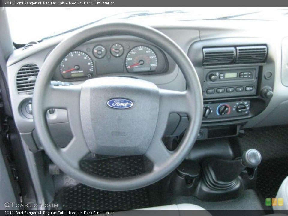 Medium Dark Flint Interior Dashboard for the 2011 Ford Ranger XL Regular Cab #46645172