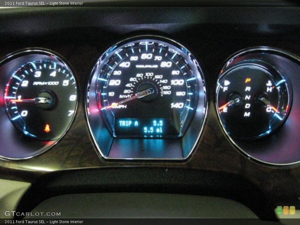 Light Stone Interior Gauges for the 2011 Ford Taurus SEL #46645421