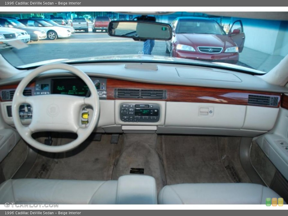 Beige Interior Dashboard for the 1996 Cadillac DeVille Sedan #46645862