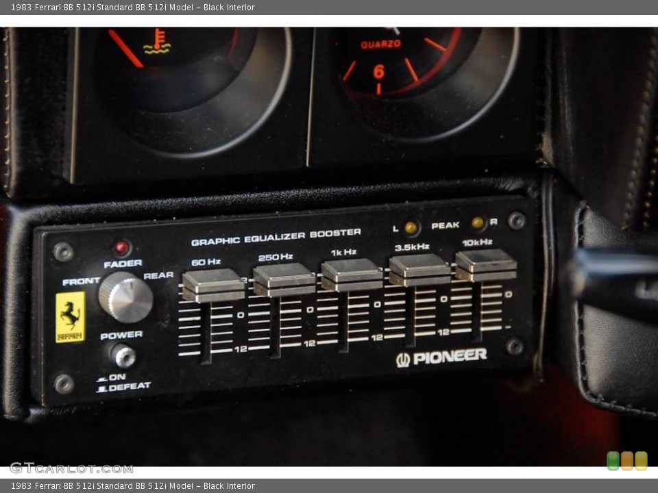 Black Interior Audio System for the 1983 Ferrari BB 512i  #46646501