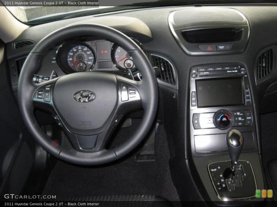 Black Cloth Interior Dashboard for the 2011 Hyundai Genesis Coupe 2.0T #46646654